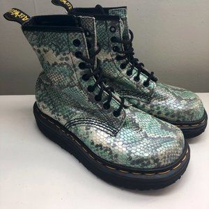 Green Snakeskin Dr Martens